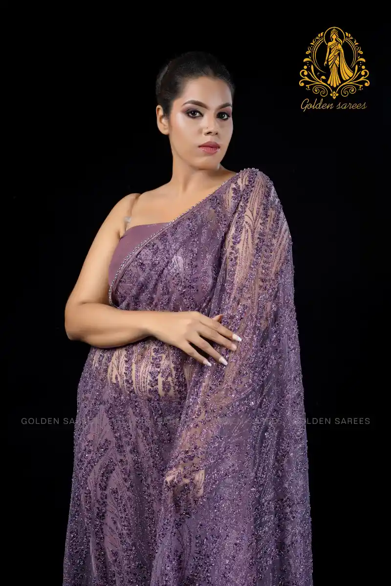 Crystal Designed saree - Image 2