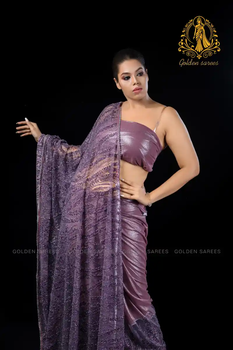 Crystal Designed saree - Image 3