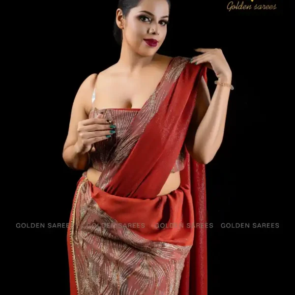 Modern Crystal Osari Saree