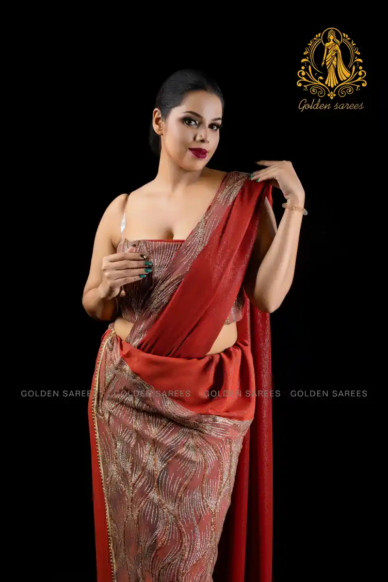 Modern Crystal Osari Saree