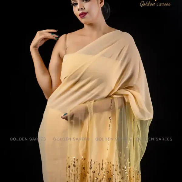 Feather Worked Saree