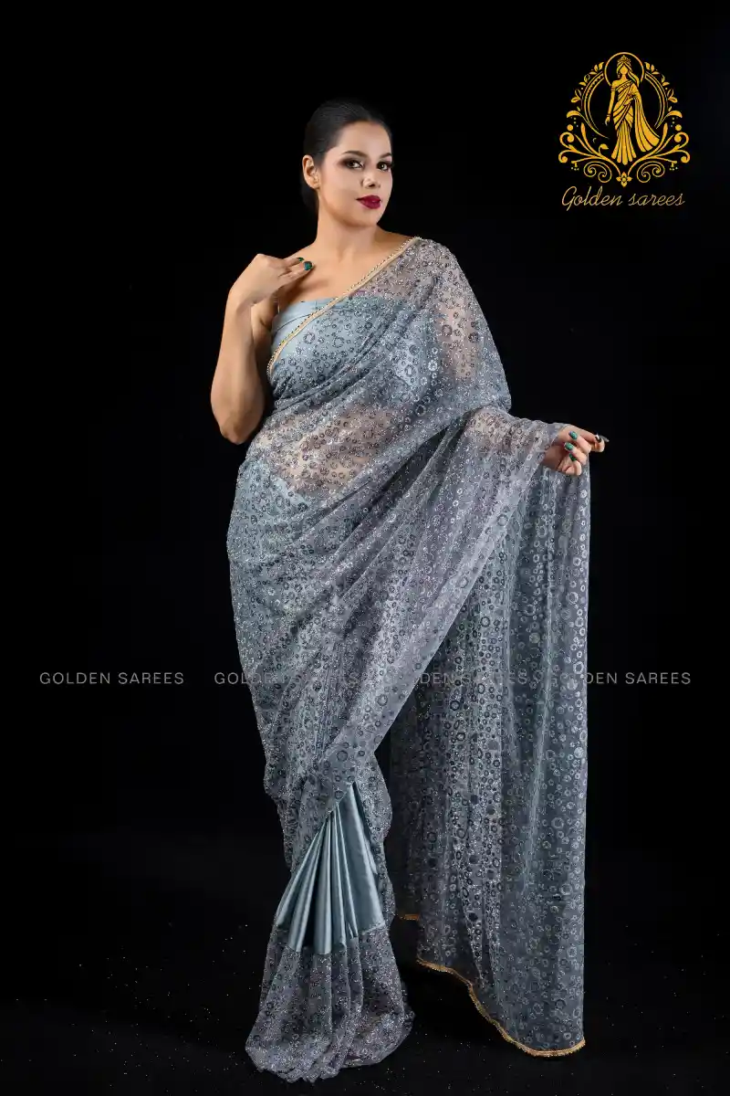 Crystal Designed saree - Image 21