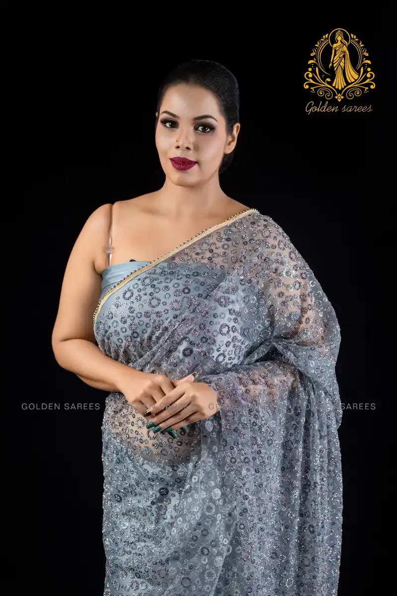 Crystal Designed saree - Image 23