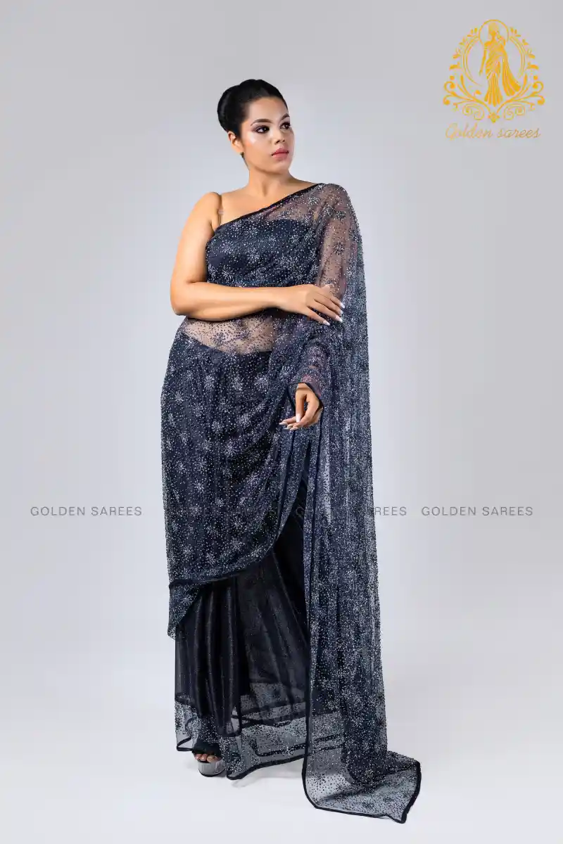 Crystal Designed saree - Image 29