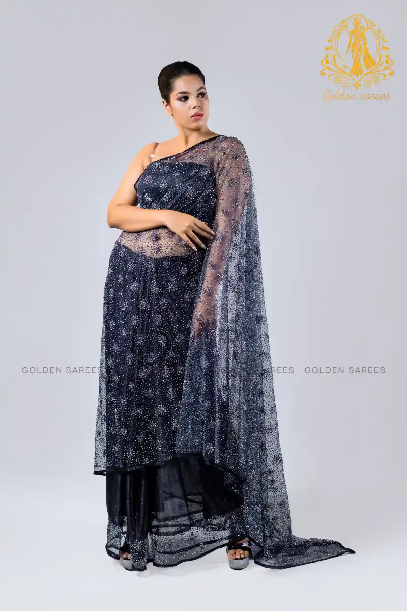 Crystal Designed saree - Image 61