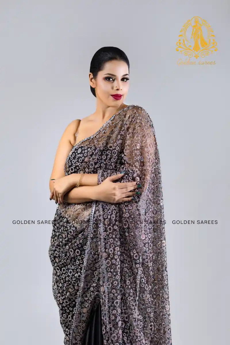 Crystal Designed saree - Image 40