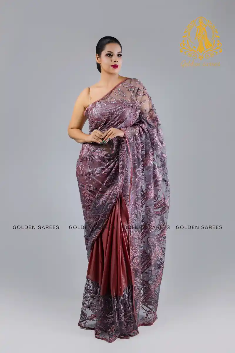 Crystal Designed saree - Image 43