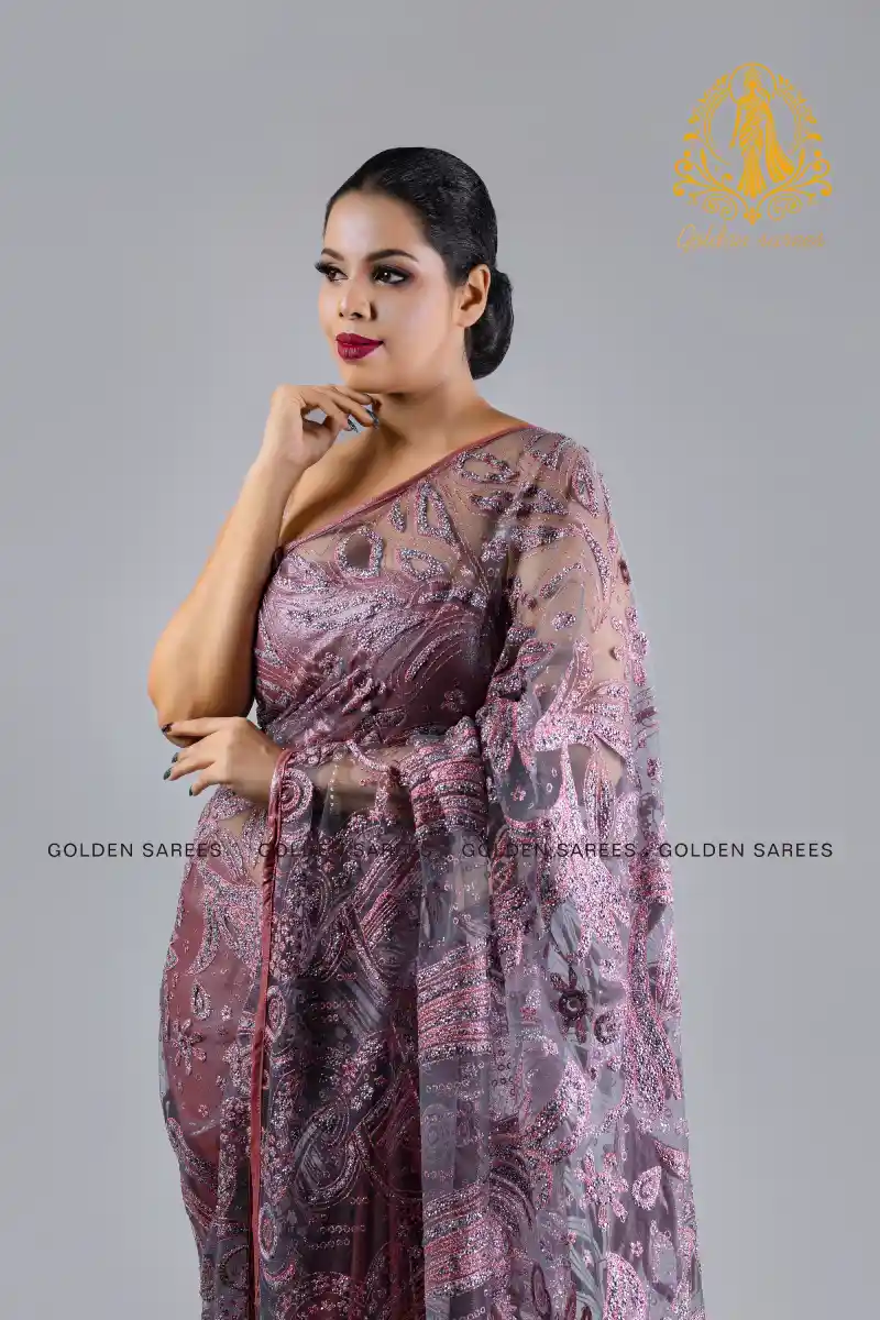 Crystal Designed saree - Image 45