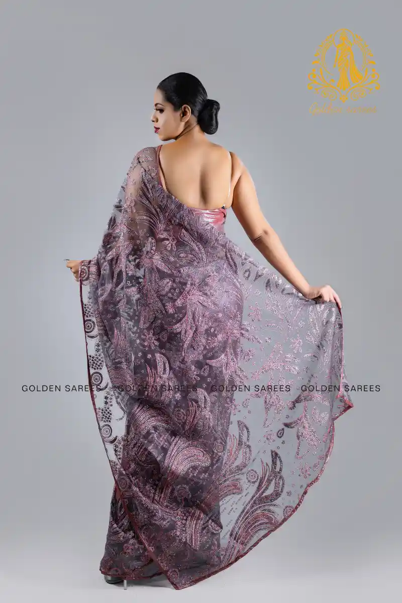 Crystal Designed saree - Image 46