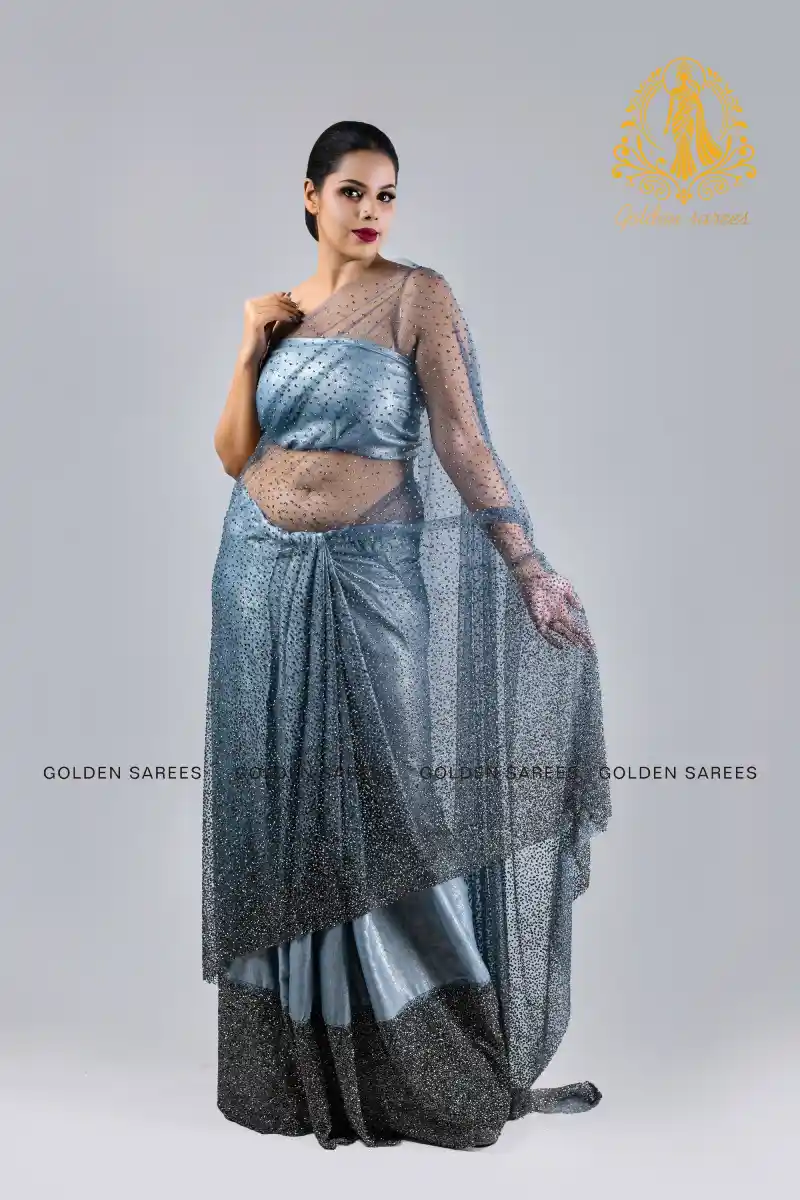Crystal Designed saree - Image 47