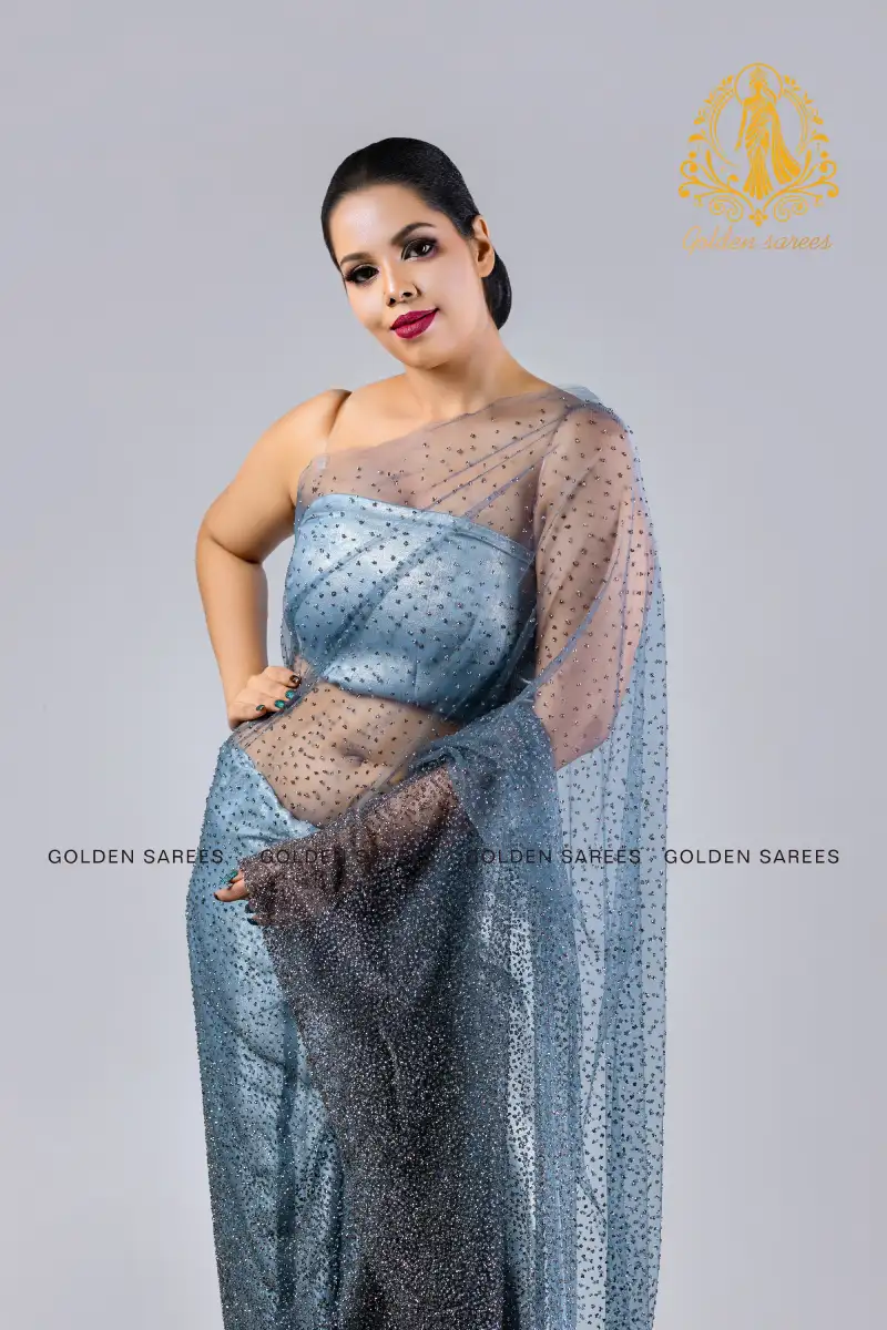 Crystal Designed saree - Image 48