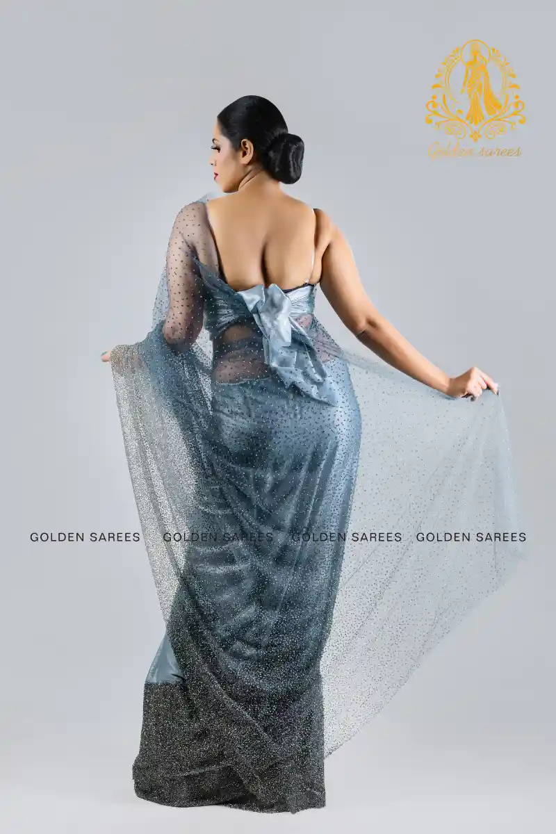 Crystal Designed saree - Image 49